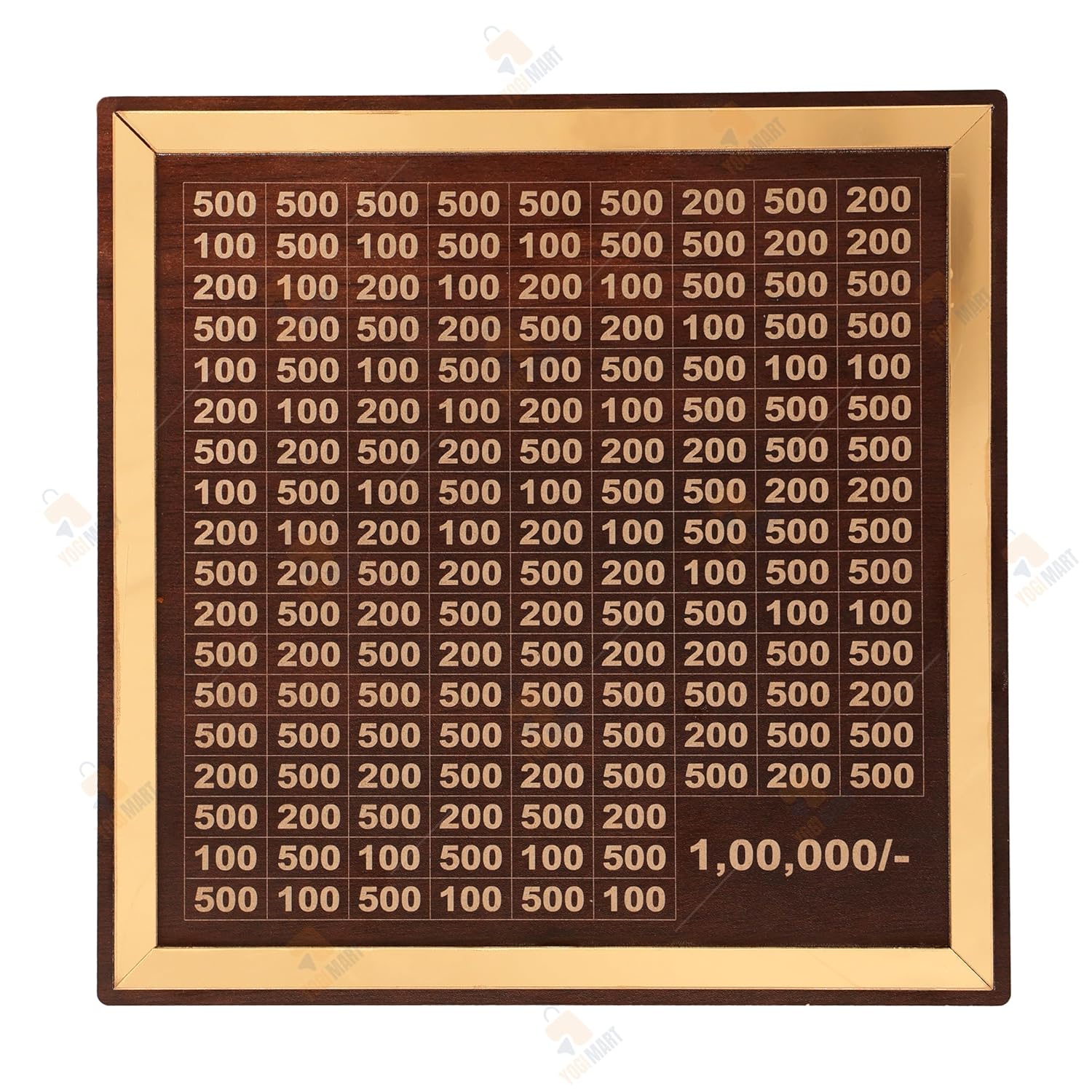 Wooden Money Saving Box for ₹1 Lakh Goal – Piggy Bank for Adults & Kids