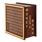 Wooden Money Saving Box for ₹1 Lakh Goal – Piggy Bank for Adults & Kids